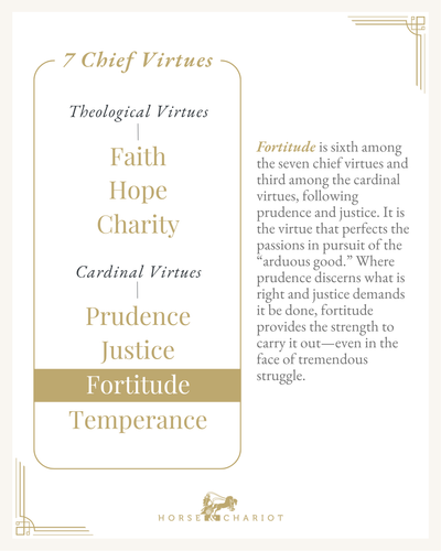 The Virtue of Fortitude - Sixth of the Chief Virtues