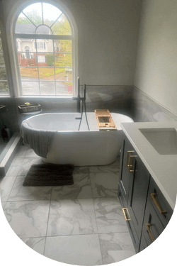 newly remodeled bathroom