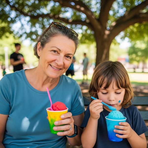 a grandmother eating water ice with her grandchild Partnering with a Mobile Water Ice Vendor(2).jpeg