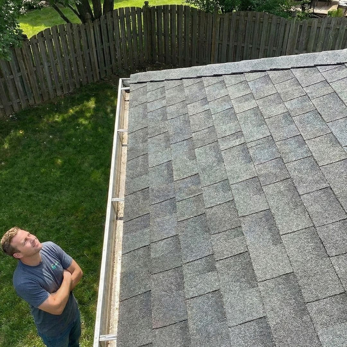 Looking at roof