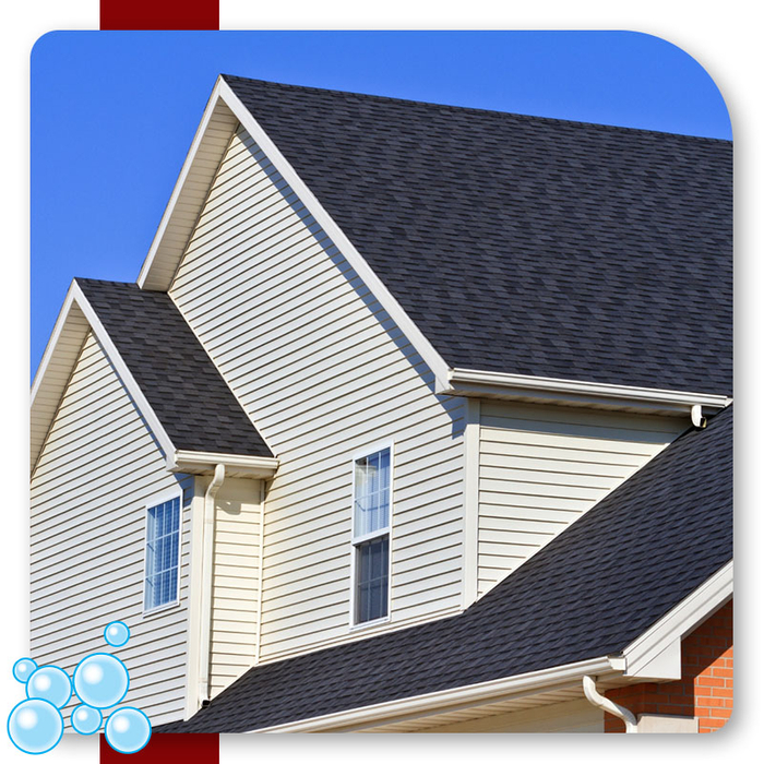 a nice house with a clean roof