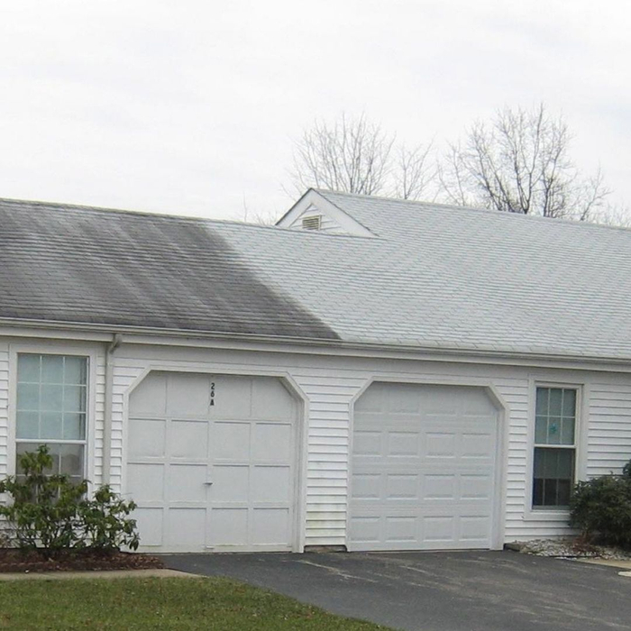 before and after of roof cleaning services before and after of roof cleaning services