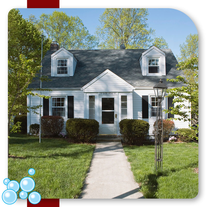 a nice house with a clean roof