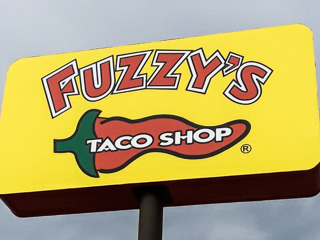 Fuzzy's Taco Shop sign