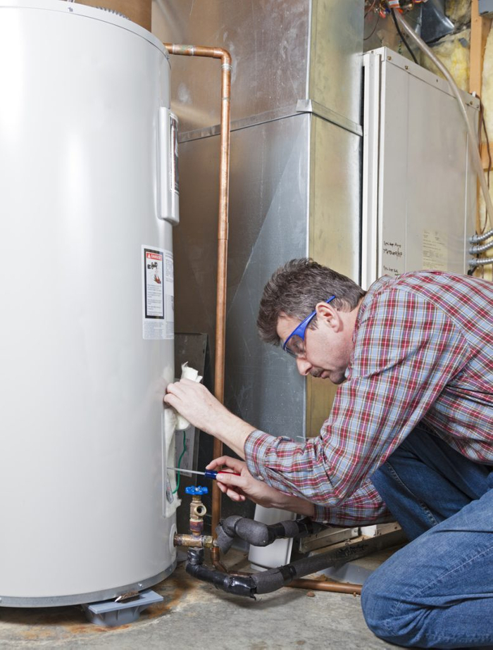 image of a water  heater repair
