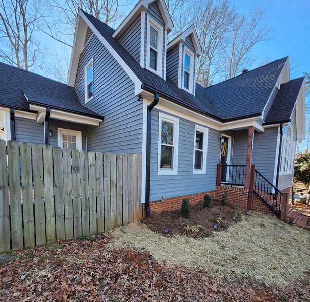 Image of a house with a clean foundation Image of a house with a clean foundation