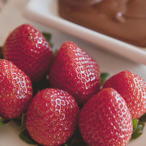 Strawberries with chocolate