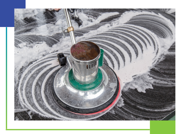 polishing concrete floor