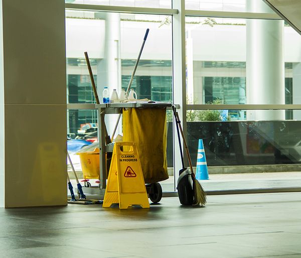 Image of a cleaning cart