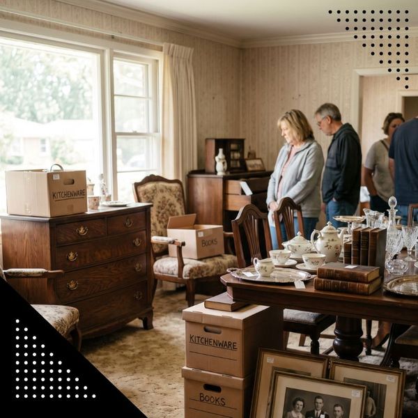 An estate sale inside a Golden, CO property.
