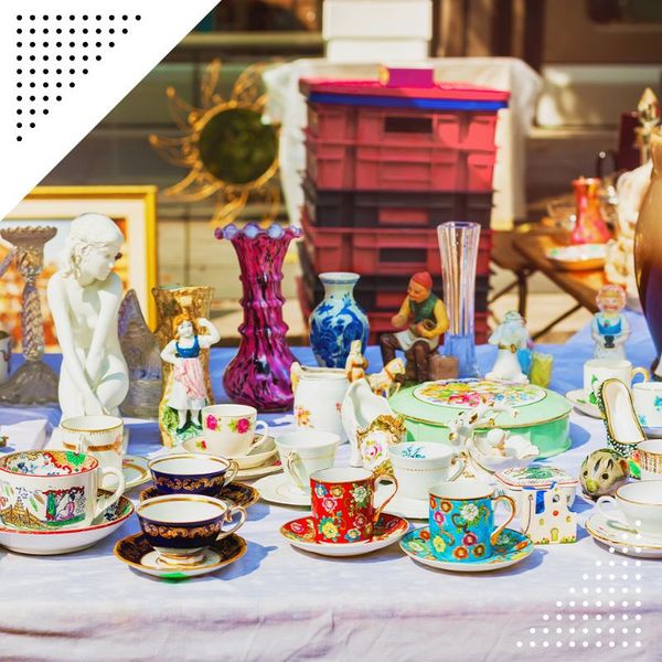 Tea and coffee sets and other vintage objects. estatesales.jpg