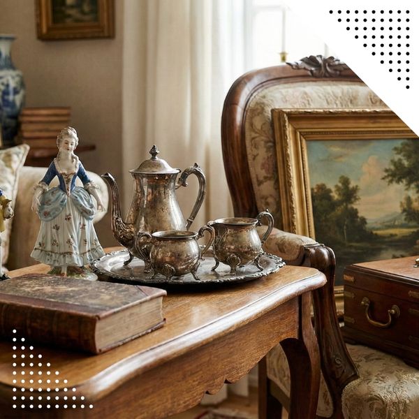 furniture, collectibles, and artwork displayed indoors