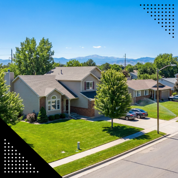 A suburban house in a neighborhood like Aurora or Lakewood