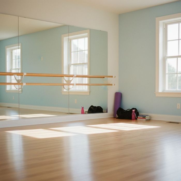 inside of a dance studio