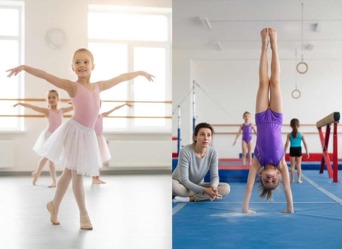 Children Learning Dance and Gymnastics