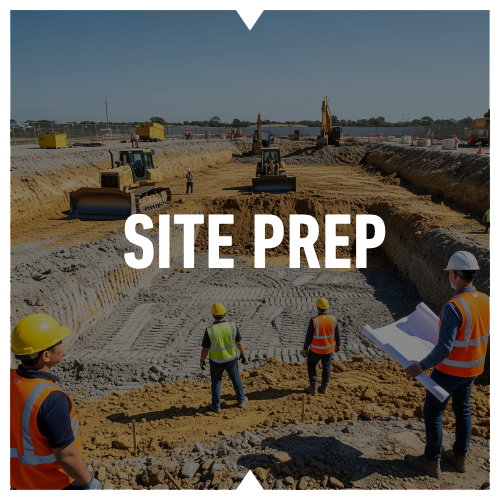 site prep.