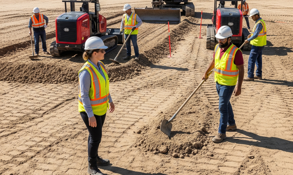 site prep.