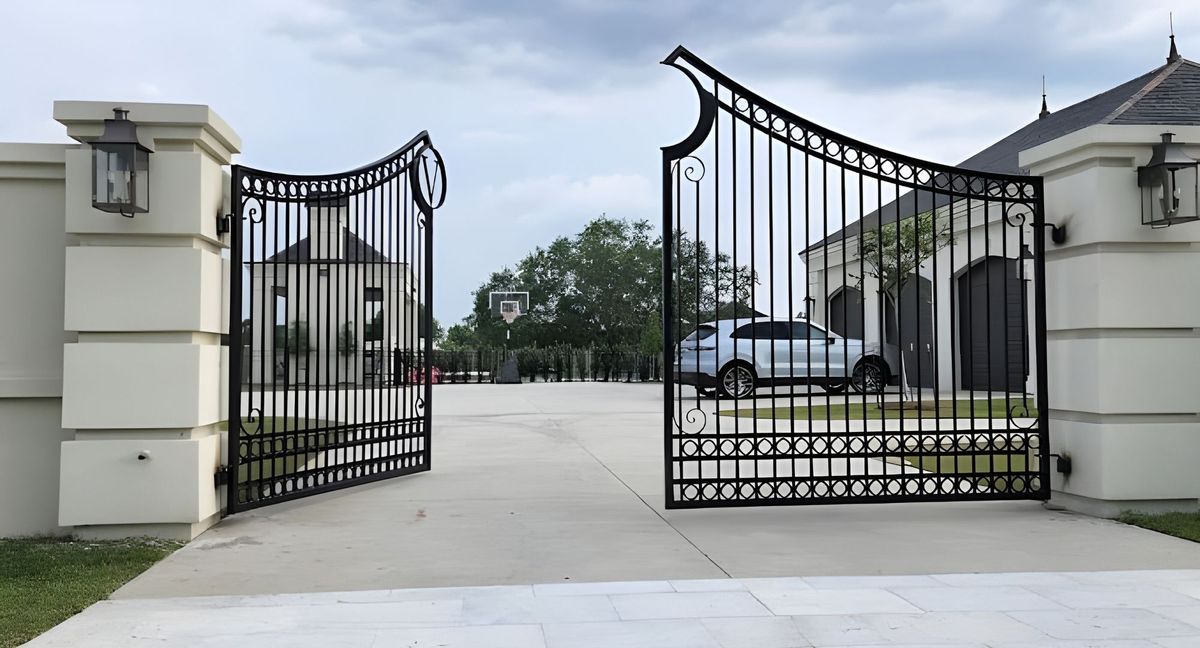 Iron gate.