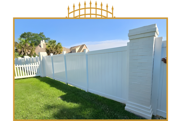 White fence. White fence.