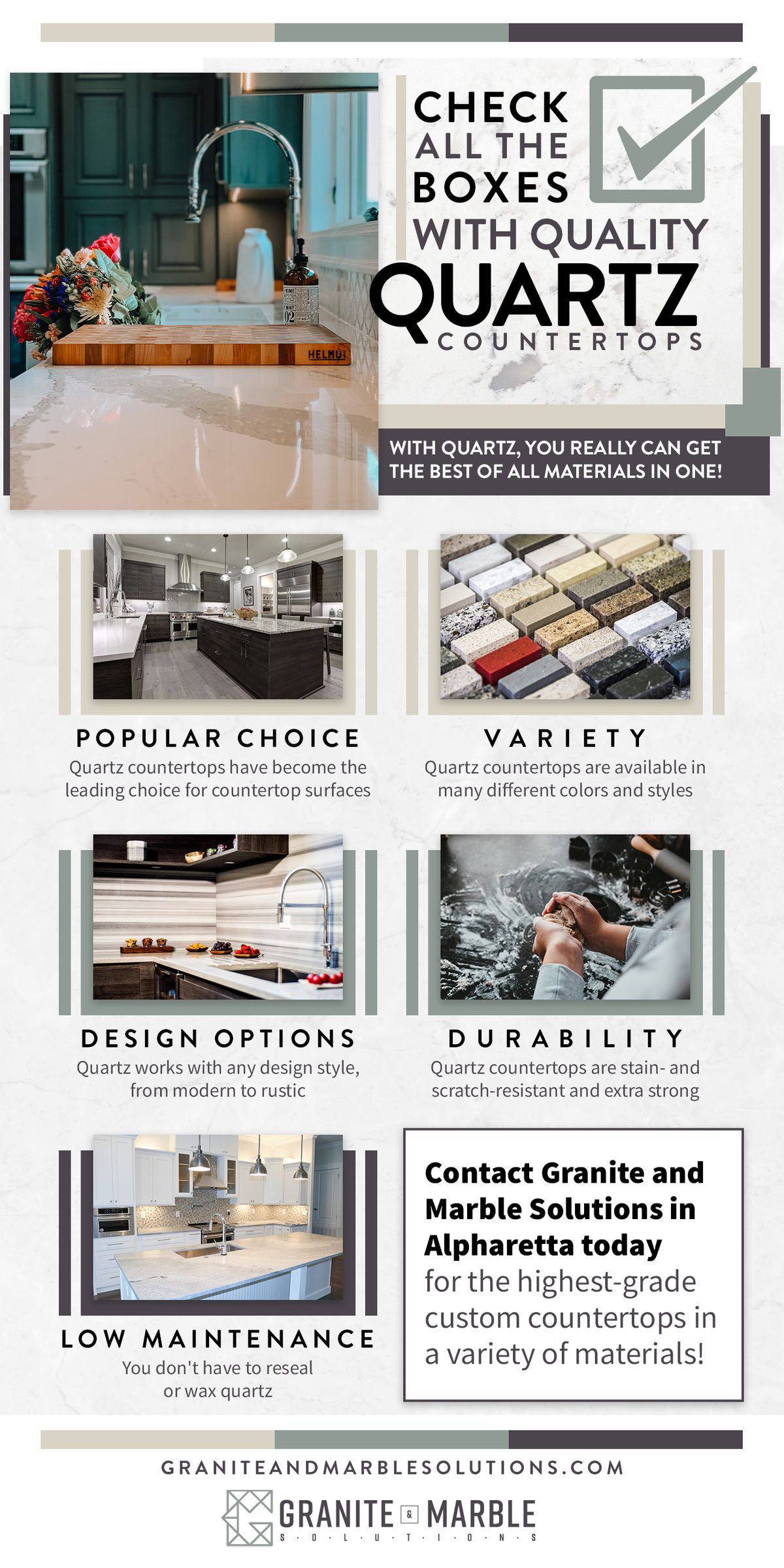 Check All the Boxes with Quality Quartz Countertops