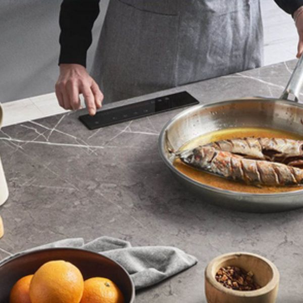 cooking on Invisacook countertop