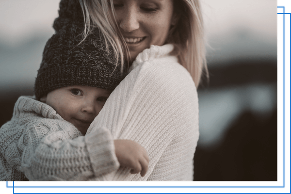 woman with baby