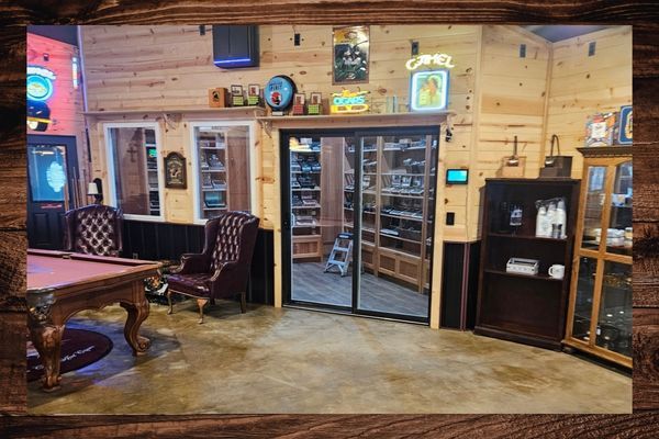 Cigar lounge.