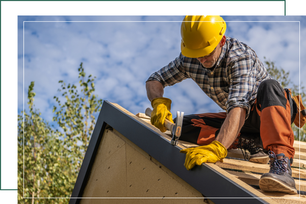 Contractor on the roof