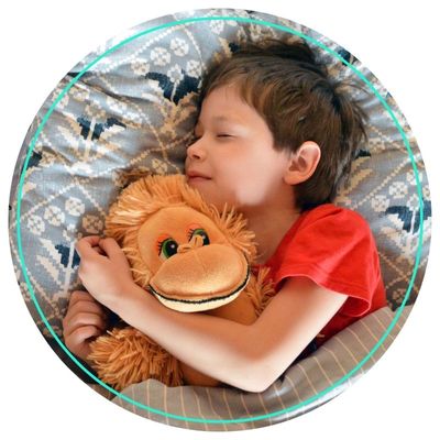 child in bed