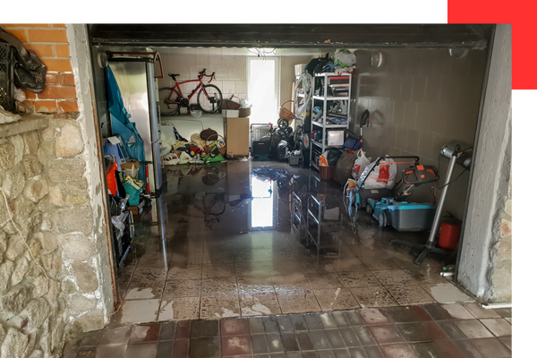 Flooded garage