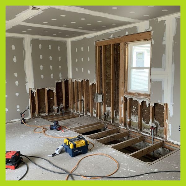 A room under progress of restoration