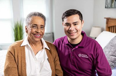 caregiver with smiles