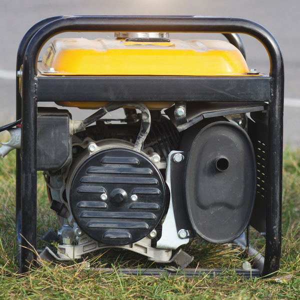 Yellow and black portable generator