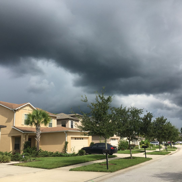 house in storm