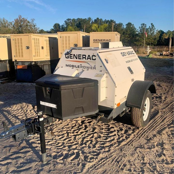 Portable generator sitting outside