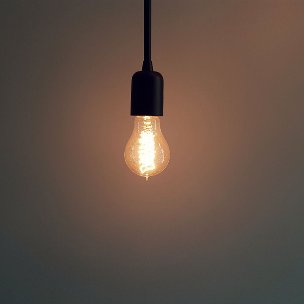 light bulb turned on