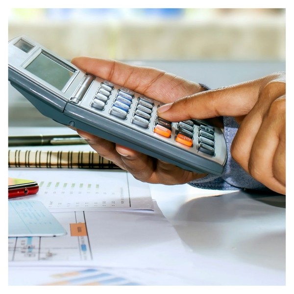 bookkeeper working on reports