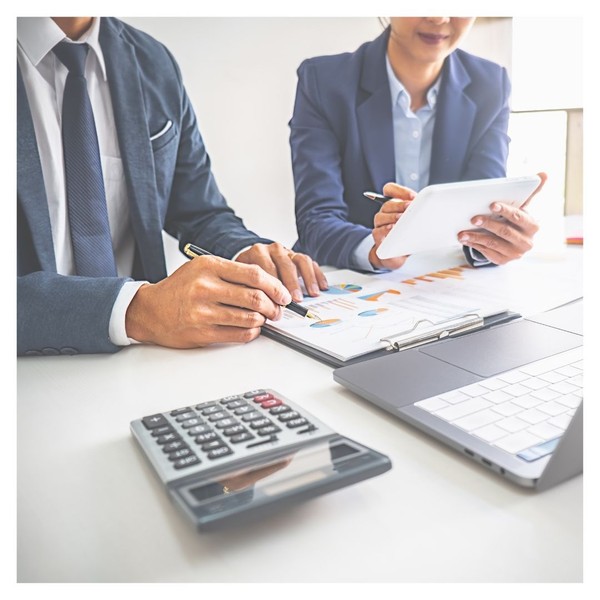 bookkeepers working on reports