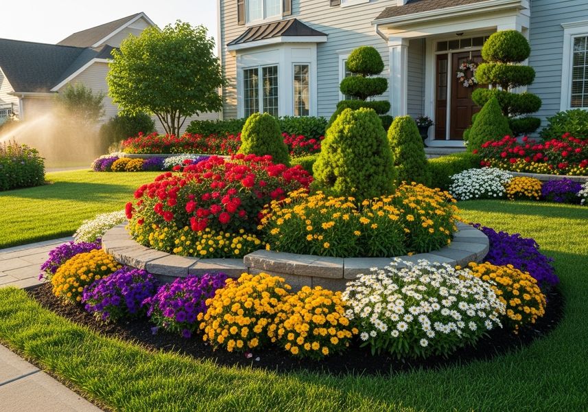 Beautifully Landscaped Home Garden