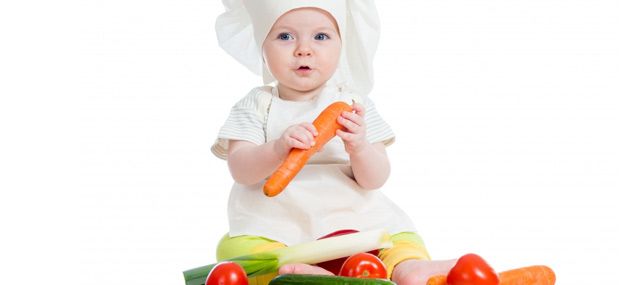 toddler dressed up a chef