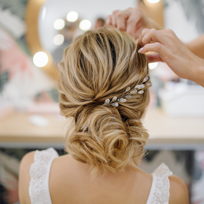 wedding updo. 