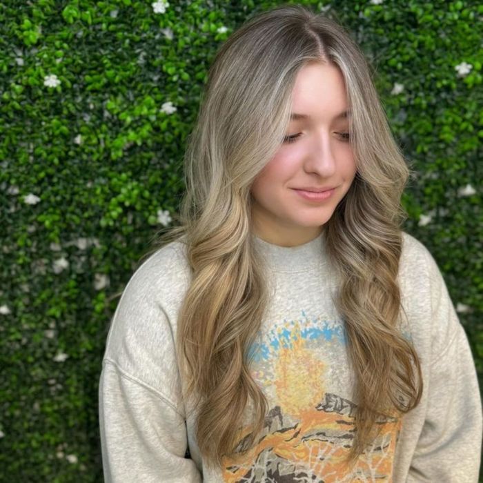 young woman with styled hair