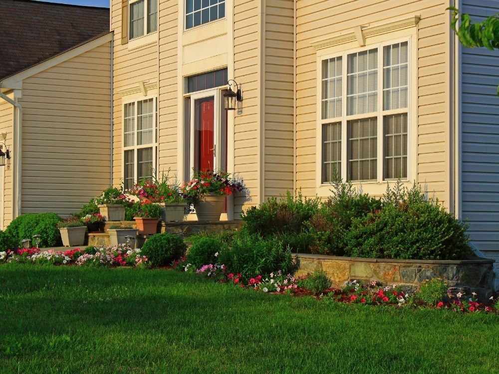 landscaping with Retaining Wall