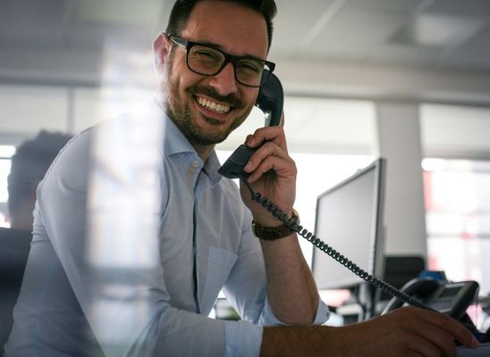 customer service person on the phone customer service person on the phone