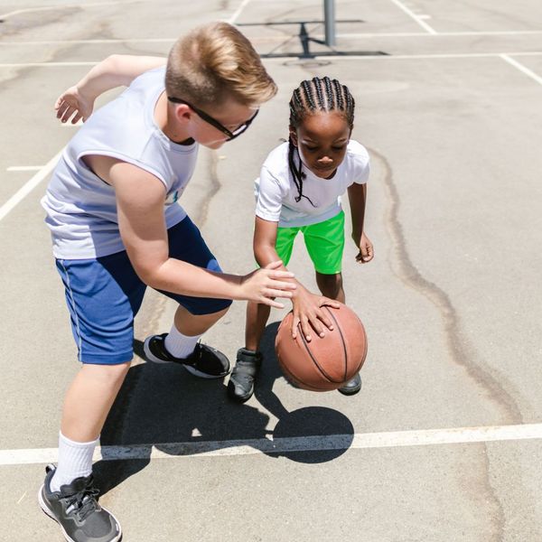 Kids playing basketball. Kids playing basketball.