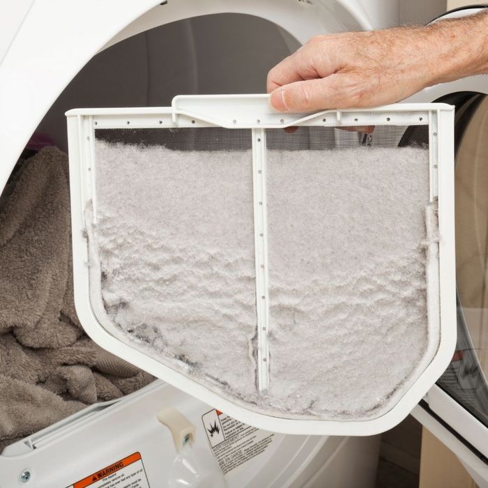 A dirty dryer lint screen