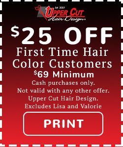 $25 Off First Time Hair Color Customers
