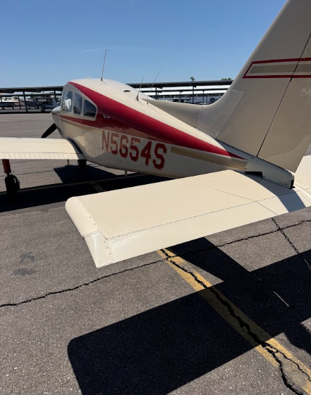 behind propeller plane