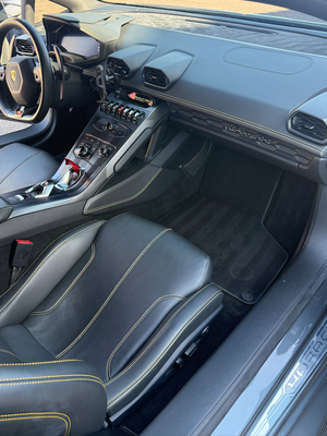 Detailed interior of a sports car