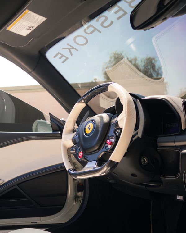 interior of Ferrari